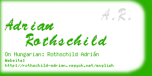 adrian rothschild business card